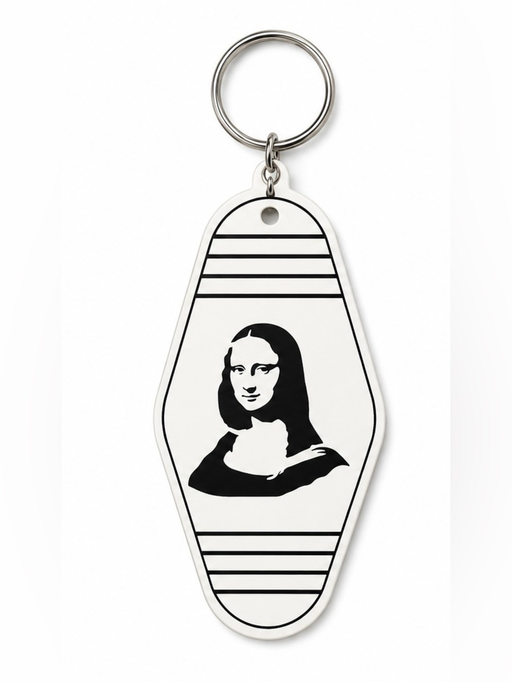 2/$25 Mona Lisa Motel Keychain | 3D Printed Retro Key Tag